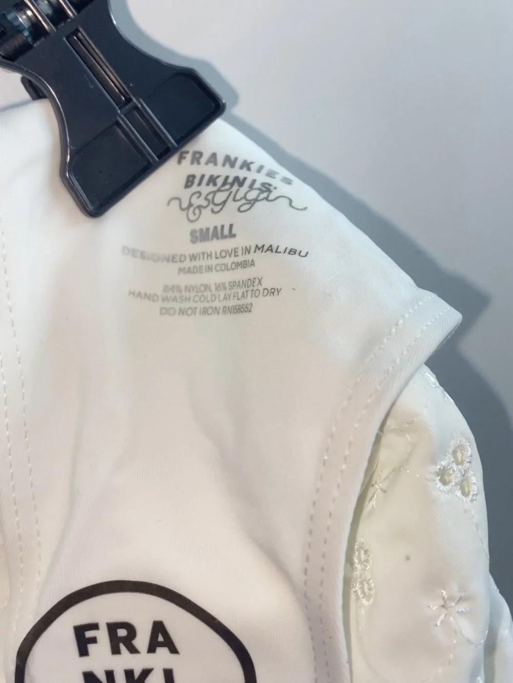 Frankies Bikinis × Gigi Hadid Eyelet White Bikini